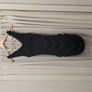 Express Ruched Lace Cocktail Dress - Small, Black